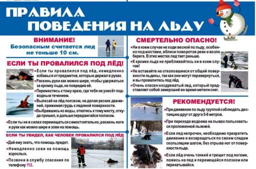 Правила поведения на льду!!!